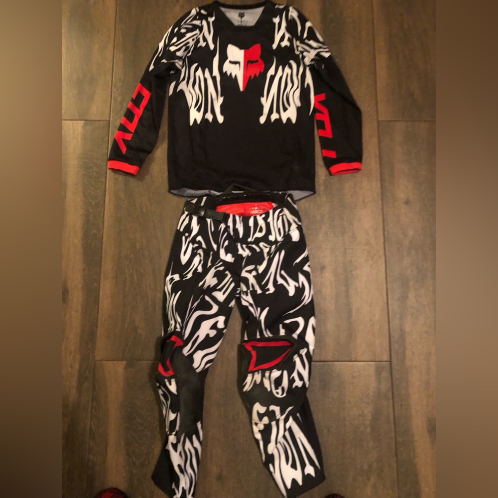 Boys fox riding pants and jersey